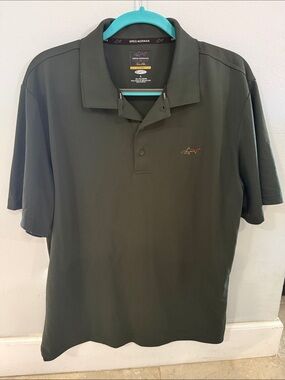Greg Norman Collection Olive Green Short-Sleeve Polo